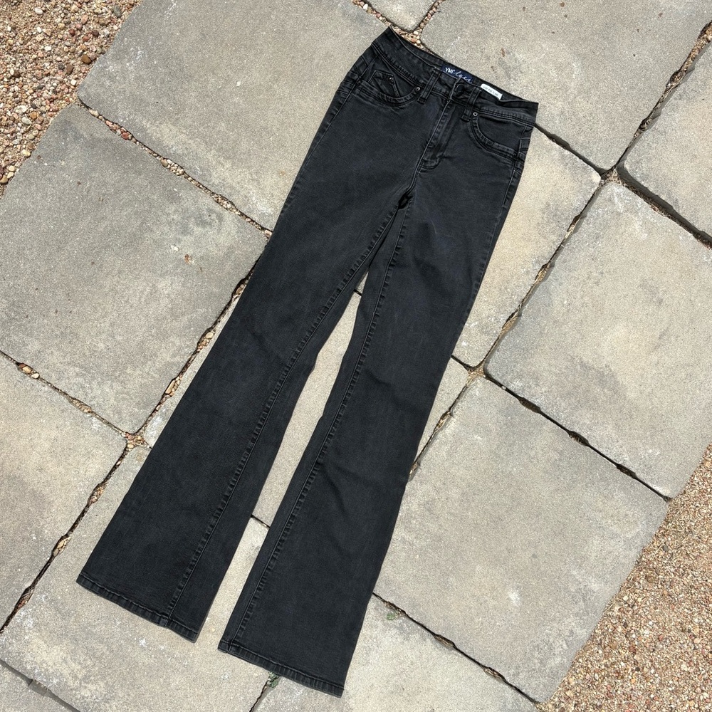 YMI Black High Rise Flare Women's Jeans